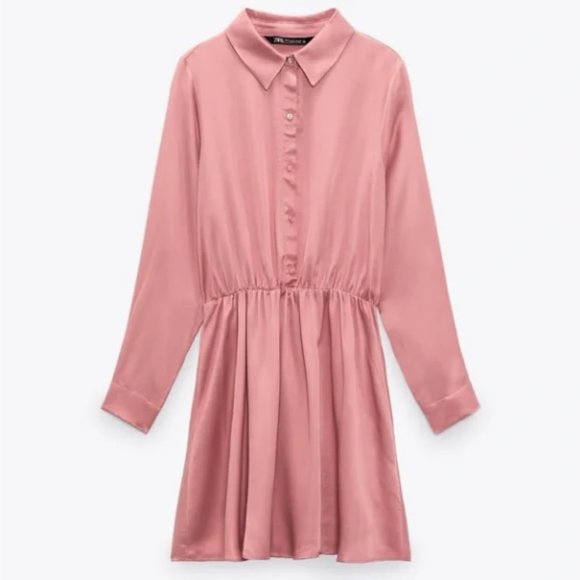 ZARA Satin Effect Dress (XS) - Picture 6 of 7
